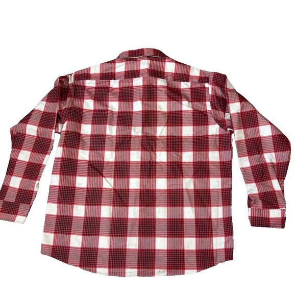 Fieldmaster Red Plaid Shirt XL (17-17.5) USA Made Perma-Prest 50/50 Vintage New - Picture 10 of 13